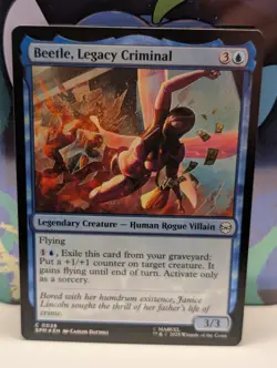 FOIL - Beetle, Legacy Criminal - MTG - Marvel's Spider-Man - Magic - 0026 - NM - Image 1