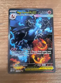 Mega Charizard X ex SIR 125/094 Pokemon TCG Phantasmal Flames NM/Pack Fresh - Image 1