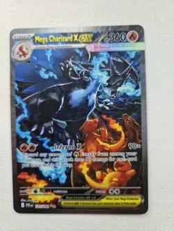 Mega Charizard X ex SIR 125/094 Pokemon TCG Phantasmal Flames NM/Pack Fresh - Image 1