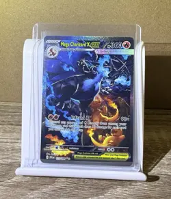 Mega Charizard X ex SIR 125/094 Pokemon TCG Phantasmal Flames NM/Pack Fresh - Image 1