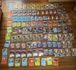 Huge JUMBO Pokemon Lot Charizard Mewtwo Pikachu Zekrom + More 113 Cards Total - Image 1