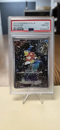 PSA 10 Magikarp AR 080/073 SV1a Triplet Beat Japanese Art Rare Pokemon GEM MINT - Image 1