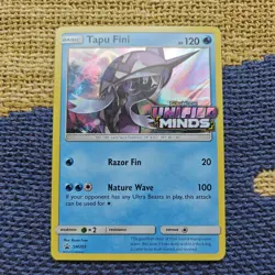 Tapu Fini SM203 Unified Minds Holo Rare Prerelease Promo Pokemon Card - Image 1