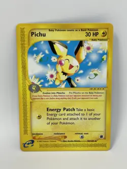 2002 POKEMON EXPEDITION #58 PICHU LP+ - Image 1