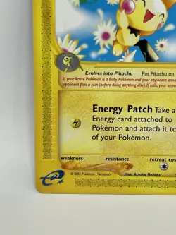 2002 POKEMON EXPEDITION #58 PICHU LP+ - Image 4