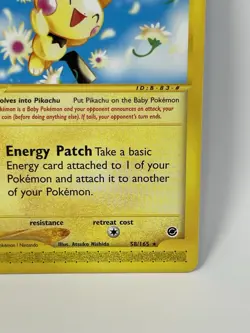 2002 POKEMON EXPEDITION #58 PICHU LP+ - Image 5