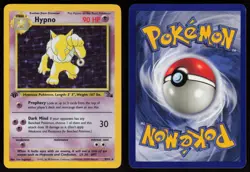 Hypno 8/62 Rare Fossil Holo 1st Edition Holo Pokemon - Image 3