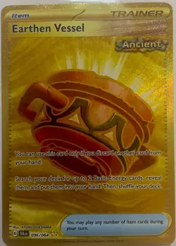 Pokemon TCG Earthen Vessel 096/064 Gold Secret Rare Shrouded Fable NM/M - Image 1