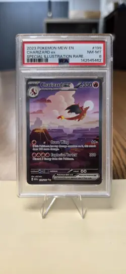 PSA 8 Charizard ex 199/165 Special Illustration Rare SV151 Pokemon NM-MT - Image 1