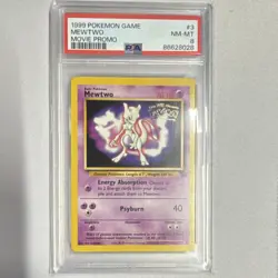 Mewtwo Pokemon TCG Wotc Promo 03/53 Movie Promo PSA 8 Regular 1999 - Image 1
