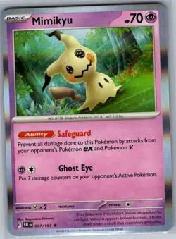 Mimikyu 097/193 Holo SV02: Paldea Evolved - Pokemon Card - NM - Image 1
