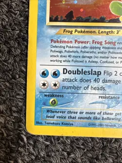 Pokemon Politoed 8/75 Unlimited Holo Rare WOTC Neo Discovery MP - Image 5