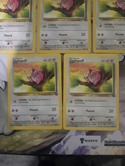 1999 Pokemon Jungle Jigglypuff 54/64 WOTC Vintage Non Holo x5 Mixed Condition - Image 5