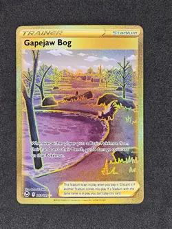 Gapejaw Bog 213/195 SWSH12: Silver Tempest Pokemon Card NM+ - Image 1
