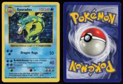 Gyarados 6/102 Holo Rare Base Set Shadowless Holo Pokemon - Image 3
