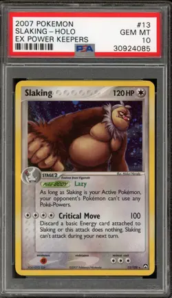 Pokemon Slaking EX Power Keepers Holo Rare #13 PSA 10 Gem Mint - Image 1
