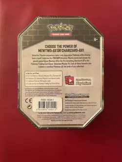 2019 New Factory Sealed Pokemon TCG Detective Pikachu Mewtwo GX Tin - Image 2