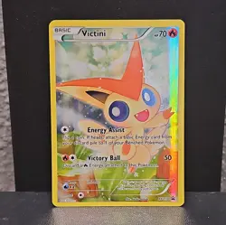Victini XY117 Pokemon Black Star Promo XY 2016 Generations Full Art LP - Image 1