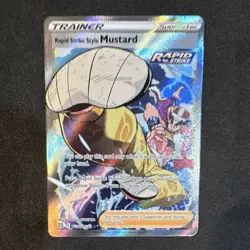 Pokemon Rapid Strike Style Mustard Brilliant Stars TG27/TG30 Holo Trainer Engli… - Image 1