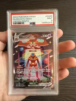 Deoxys VMAX GG45/GG70 Full Art 2023 Pokemon SWSH Crown Zenith PSA 9 Mint - Image 3