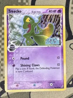 2006 Pokemon EX Crystal Guardians Treecko Delta Species Reverse Holo #68/100 - Image 1
