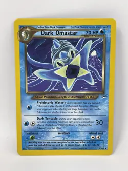 2002 POKEMON NEO DESTINY #19 DARK OMASTAR NM+ - Image 1