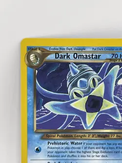 2002 POKEMON NEO DESTINY #19 DARK OMASTAR NM+ - Image 2