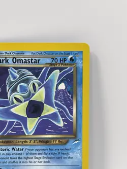 2002 POKEMON NEO DESTINY #19 DARK OMASTAR NM+ - Image 3