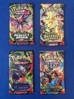 (Lot of 4) Pokemon Booster Packs - Perfect Order, Ascended Heroes, Phantasmal, C - Image 1