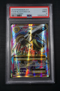 Pokemon XY Evolutions M Blastoise EX Full Art #102 - PSA 9 - Image 1