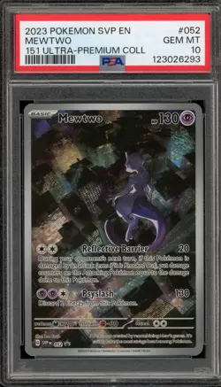Pokemon Mewtwo 151 Ultra-Premium Coll. Promo SVP EN 052 PSA 10 Gem Mint - Image 1