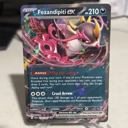 Pokemon Fezandipity EX 038/064 NM Double Rare Shrouded Fable - Image 1