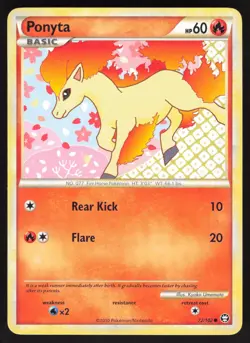 Ponyta 72/102 Non-holo Common Pokemon Triumphant LP - Image 1