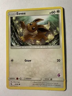 Eevee - (Mewtwo Stamped) 049/068 Pokemon Battle Academy Regular - Image 1