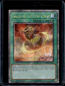 2025 Yu-Gi-Oh! Circle of the Fire Kings Secret Rare 1st #RA04-EN195 - Image 1