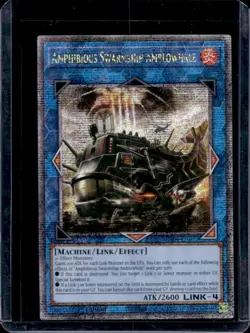 2025 Yu-Gi-Oh! Amphibious Swarmship Amblowhale Secret Rare 1st #RA04-EN077 - Image 1
