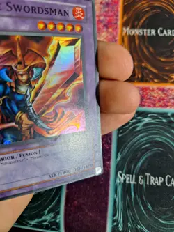 Yu-Gi-Oh! Flame Swordsman LOB-003 Super Rare OG Unlimited Moderately Played - Image 3