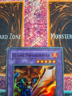 Yu-Gi-Oh! Flame Swordsman LOB-003 Super Rare OG Unlimited Moderately Played - Image 5
