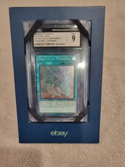 Yu-Gi-Oh! The Eye of Timaeus (Ghost Rare) GFP2-EN183 Graded (CGC 9) 1st Edition - Image 1