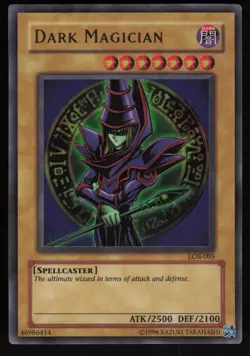 Dark Magician LOB-005 Ultra Rare The Legend of Blue Eyes White Dragon Yu-Gi-Oh - Image 1