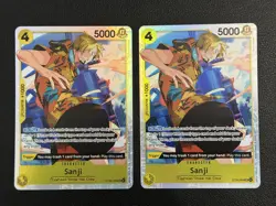 One Piece TCG 🔥 Sanji ST29-004 Foil (Lot Of 2) Egghead Straw Hat Crew - Image 1