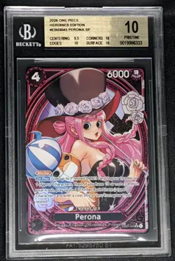 One Piece Perona (SP) EB03-045 Heroines Edition English BGS Pristine 10 - Image 1