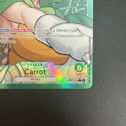 One Piece Carrot OP08-021 Alt Art Leader Two Legends NM English - Image 4