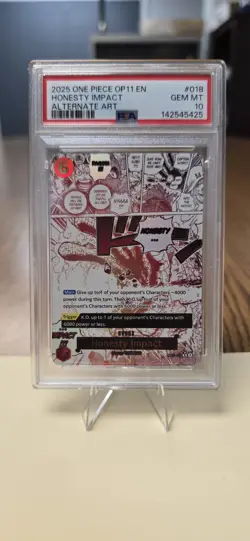 PSA 10 Honesty Impact OP11-018 Alternate Art One Piece TCG English GEM MINT - Image 1