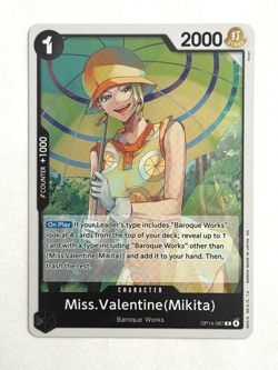 One Piece TCG Miss.Valentine(Mikita) OP14-087 Foil R The Azure Sea's Seven - Image 1