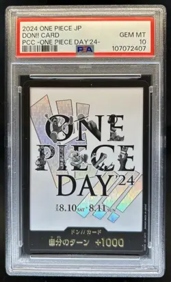 2024 One Piece Japanese PCC Don!! Card One Piece Day '24 PSA 10 GEM MINT - Image 1