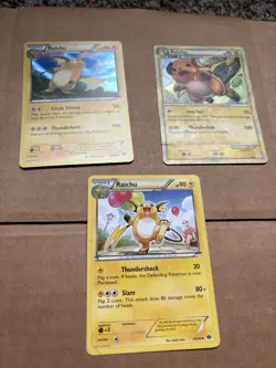 Pokemon Raichu Holo Card Lot — 3 Cards - Image 2