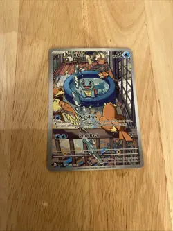 Pokemon TCG Squirtle Stellar Crown Illustration Card 148/142 - Image 2