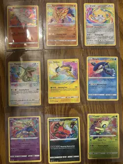 Pokemon Amazing Rare 9 Card Lot Rayquaza Raikou Kyogre Jirachi Zamazenta - Image 1