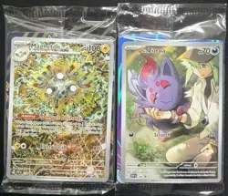 Pokemon TCG Magneton S&V 159 Black Star Promo Card Sealed + N’s Zorua Sealed 189 - Image 1